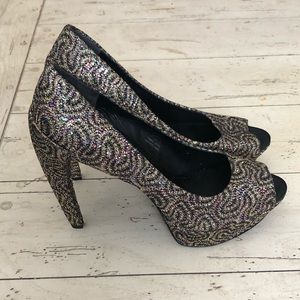 Vera Wang Sequin Pumps